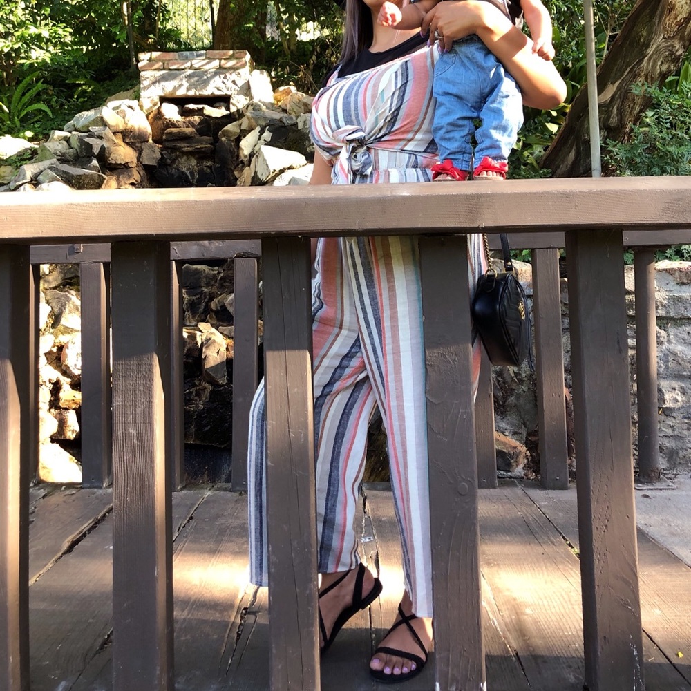 Stripe jumpsuit